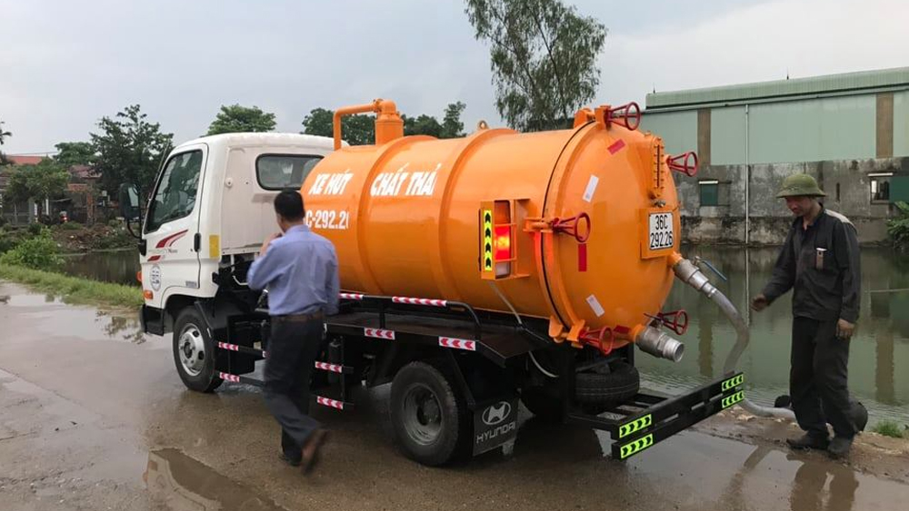 Thông hút bể phốt Bắc Giang