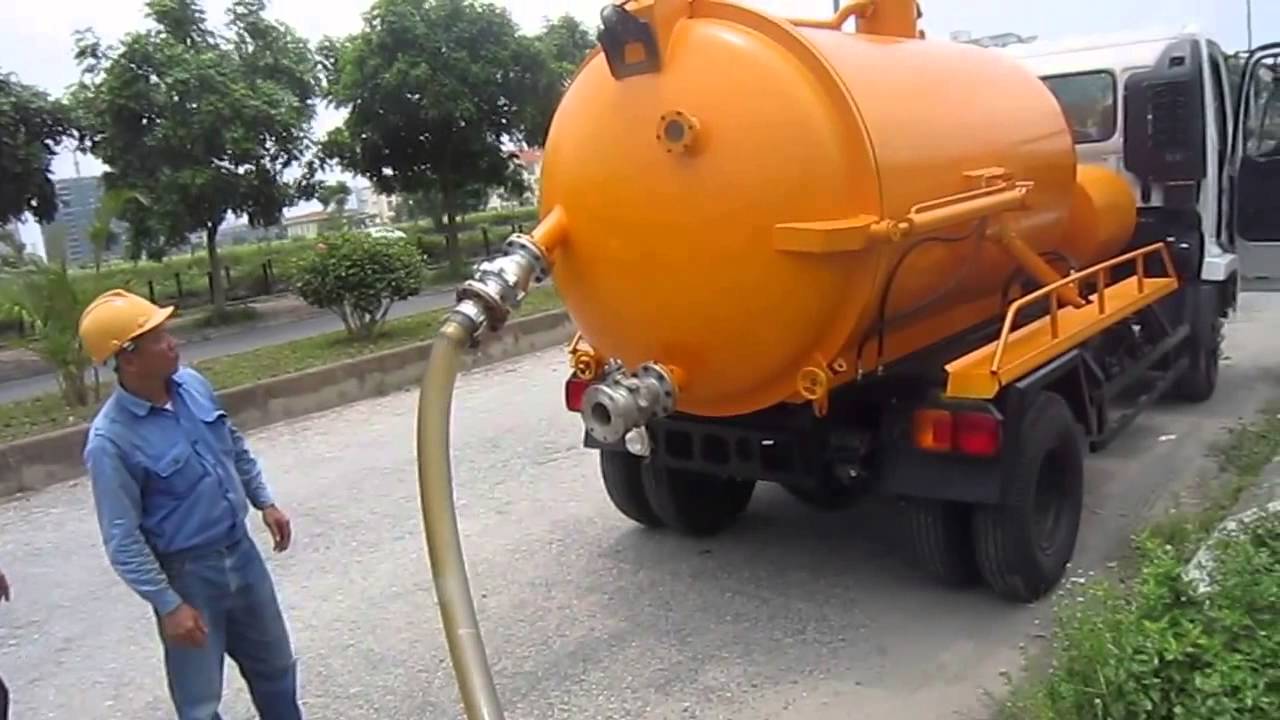 Thông tắc cống hút bể phốt KCN Việt Hàn Bắc Giang
